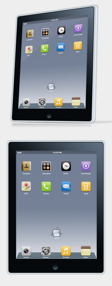 PSD исходник - iPad