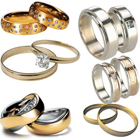 PSD исходник - Свадебные кольца