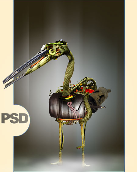 PSD исходник - scrap bird
