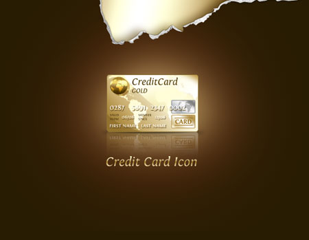 PSD исходник - Credit Card