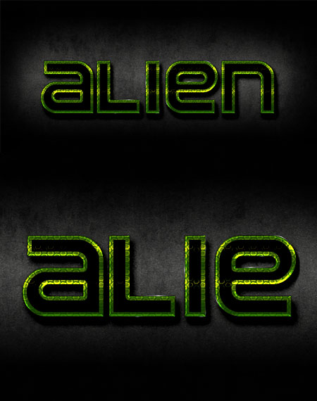 Стиль для фотошоп - Alien