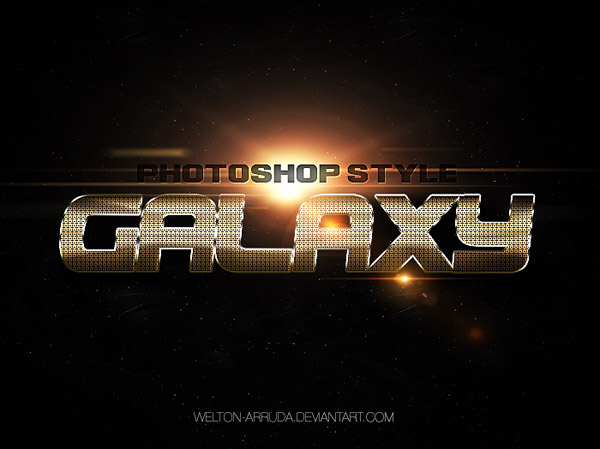 Стиль для фотошоп - Galaxy