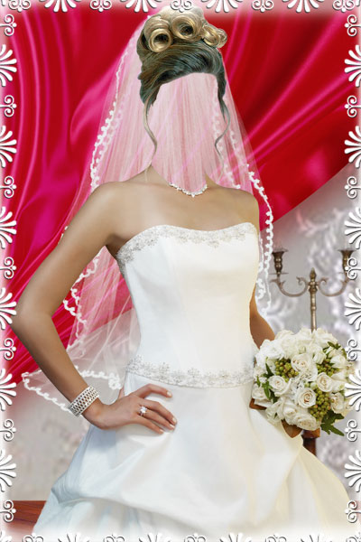 Шаблон для фото - Потрясающая невеста