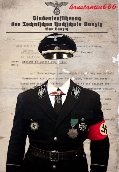 Шаблон для фото - Немецкий офицер