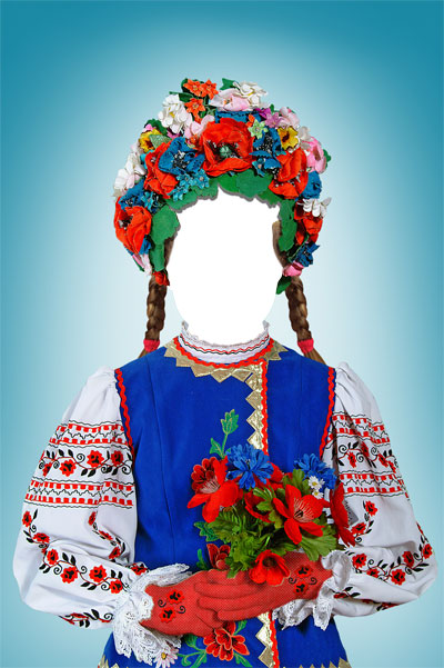 Шаблон для фото - Украинская краса