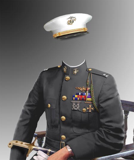 Шаблон для фото - Капитан ВМФ США.