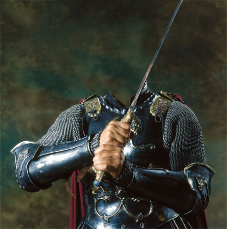 Шаблон для фото - Рыцарь с мечом.
