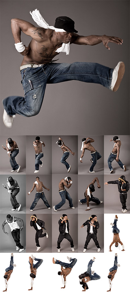 Фоны для фотошопа - Танцоры Hip Hop