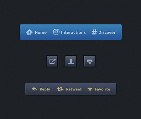 Web-дизайн - Интерфейс Твиттер