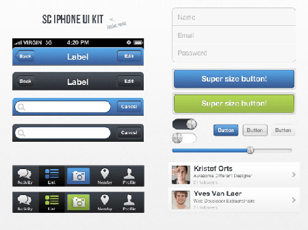 Web-дизайн - Интерфейс Tablet/Phone