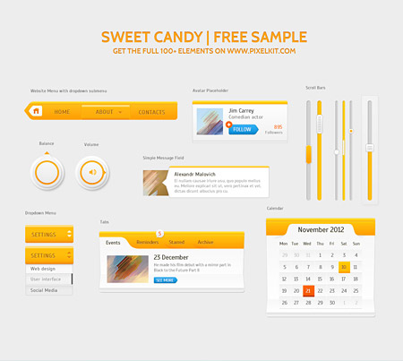 Web-дизайн - Веб-элементы Candy