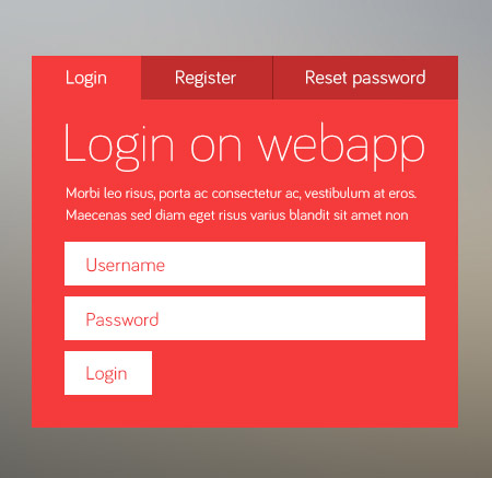Web-дизайн - Логин-панель