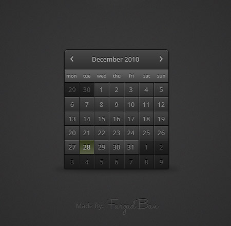 Web-дизайн - Календарь