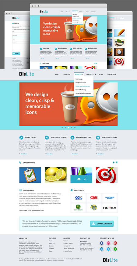 Web-дизайн - Бизнес сайт