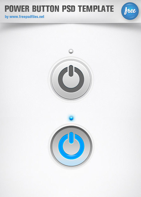 Web-дизайн - Кнопка Power