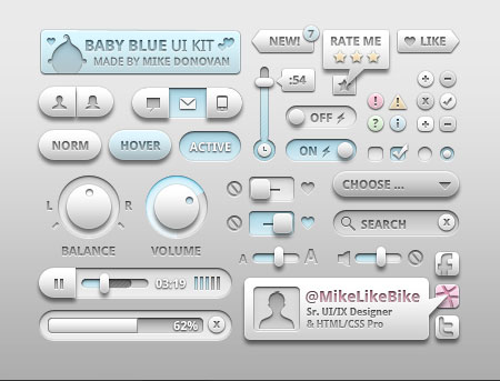 Web-дизайн - Веб-элементы Baby UI