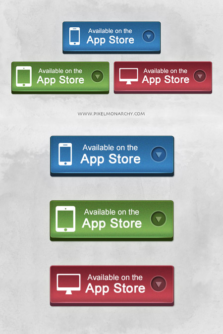 Web-дизайн - Кнопки App Store