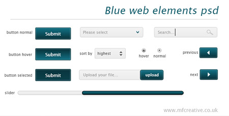 Web-дизайн -  Blue UI