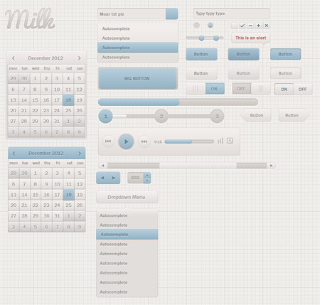 Web-дизайн -  Milk UI Kit