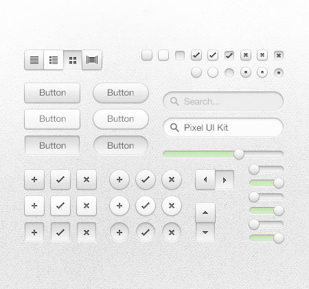 Web-дизайн -  Веб-элементы  Pixel UI Kit