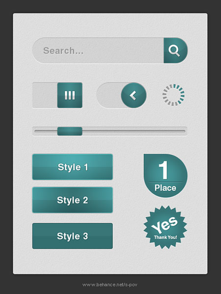 Web-дизайн -  Веб-элементы Simple UI Set