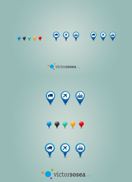 Web-дизайн - Указатели (Map Pins)