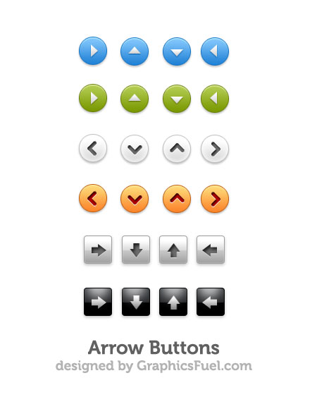 Web-дизайн -  Кнопки со стрелками