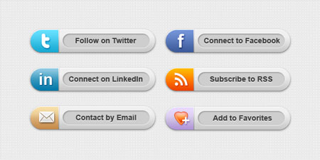 Web-дизайн -  Кнопки с иконками.