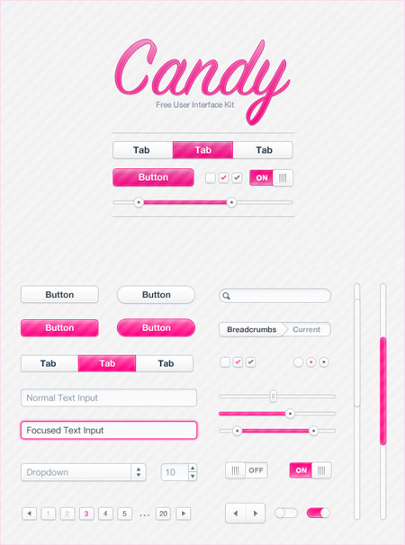Web-дизайн -  Candy UI Kit