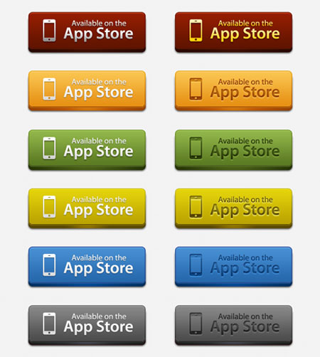 Web-дизайн -  Кнопки App Store