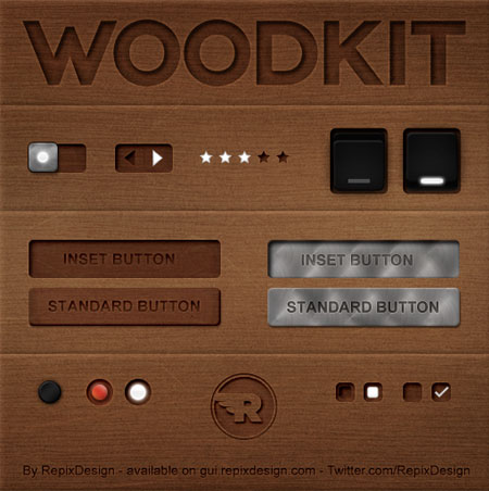 Web-дизайн -  Веб-элементы Woodkit UI