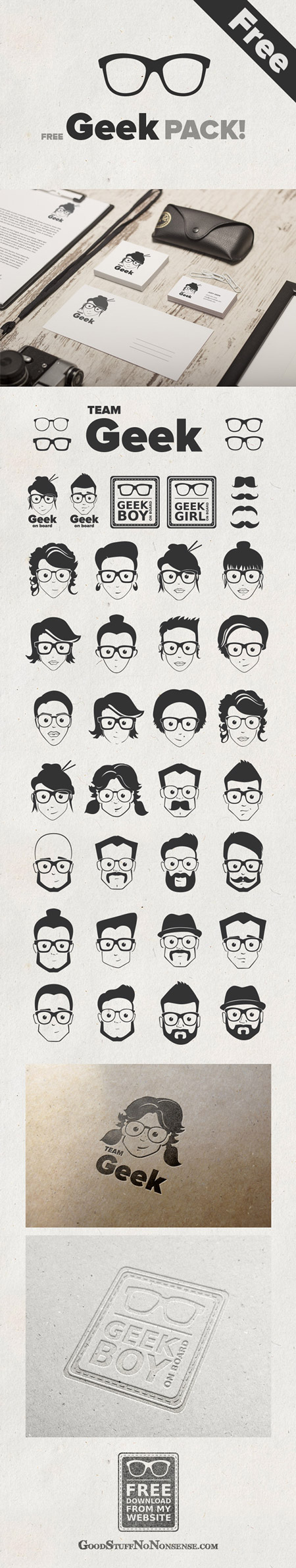 Web-дизайн - Аватары в очках