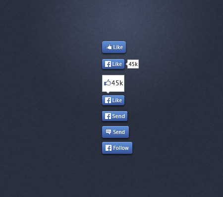 Web-дизайн - Кнопки Facebook