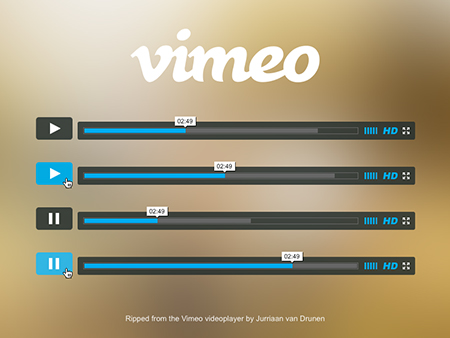 Web-дизайн - Vimeo плеер 