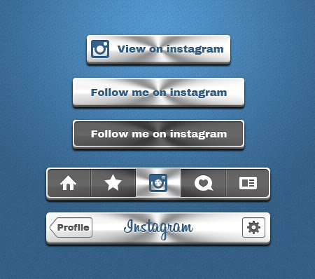 Web-дизайн - Кнопки Instagram